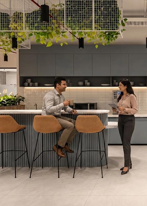 Managed office space in India breakout area.webp