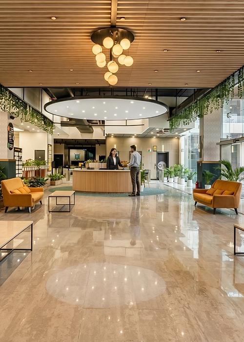 Smartworks Grade A office space lobby.webp